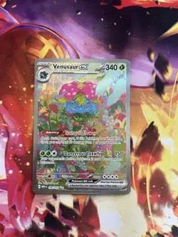 Pokemon Venusaur ex 198/165 Scarlet Violet 151 SIR Secret Rare NM Full Art Holo - Image 1