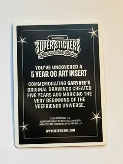 Veefriends Spectacular Series Super Stickers Adaptable Alien OG Art Case Hit - Image 2