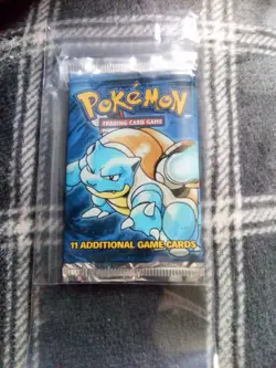 Blastoise Art - Pokemon TCG Base Set Sealed Booster Pack WOTC 1999 - Image 1