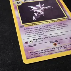 Pokemon TCG Haunter 1st Edition Holo Card Fossil, 6/62, Holographic Rare - MP - Image 3