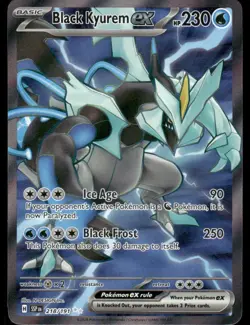 Pokemon Cards Black Kyurem ex 218/191 Surging Sparks Ultra Rare NM *2 - Image 1
