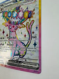 Espeon ex Tera Full Art SVP 175 Black Star Promo Pokemon Card Holo NM - Image 2