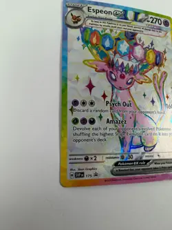 Espeon ex Tera Full Art SVP 175 Black Star Promo Pokemon Card Holo NM - Image 3