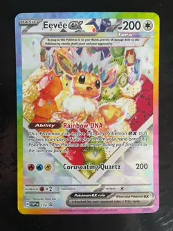 Eevee ex SVP 174 Prismatic Evolutions [UPC] Black Star Promo Pokemon Card NM/M - Image 1