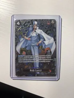 One Piece Rob Lucci OP05 Holo SR SP Character Card OP05-093 6000 Power Bandai - Image 1