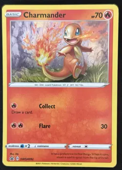 Charmander SWSH092 Pokemon Sword & Shield Black Star Promo Holo Card NM - Image 1