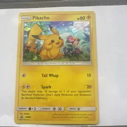 Pikachu - SM86 - Black Star Promo - Cosmos Holo Promo With Swirl - Pokemon Card - Image 1
