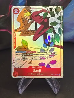 Sanji Gift OP01-013 Gift Collection 2023 Alternate Art Promo Rare One Piece Card - Image 1