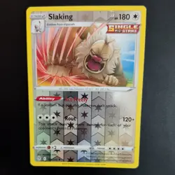 SLAKING 131/203 POKEMON CARD (EVOLVING SKIES SET) REVERSE HOLO - Image 1