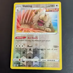 SLAKING 131/203 POKEMON CARD (EVOLVING SKIES SET) REVERSE HOLO - Image 2