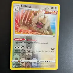 SLAKING 131/203 POKEMON CARD (EVOLVING SKIES SET) REVERSE HOLO - Image 3