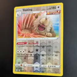 SLAKING 131/203 POKEMON CARD (EVOLVING SKIES SET) REVERSE HOLO - Image 4