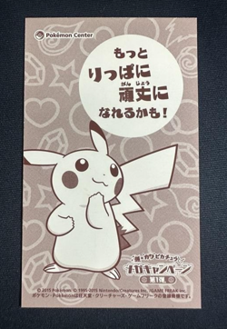 PIKACHU MEGA YAMIRAMI / SABLEYE Poncho Promo Business Card 2015 Japanese Pokemon - Image 2