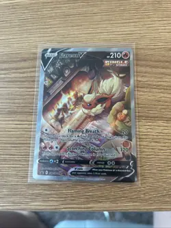 Pokemon Card Flareon v SWSH179 Promo Alternate Art Holo NM Condition - Image 2