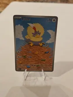 Rufflet 154/086 NM Pokemon Card TCG Black Bolt IR Illustration Rare - Image 1