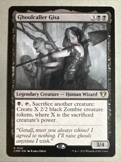 MTG / Ghoulcaller Gisa / CMM / #161 / Regular / Rare / NM - Image 1