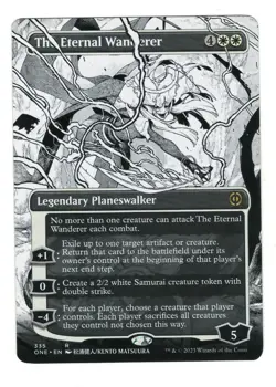 MTG The Eternal Wanderer Borderless 335 Phyrexia All Will Be One Magic Gathering - Image 1