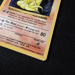 NINETALES SHADOWLESS HOLO - 12/102 WotC Pokemon TCG 1999 Base set - Image 2