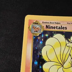 NINETALES SHADOWLESS HOLO - 12/102 WotC Pokemon TCG 1999 Base set - Image 4