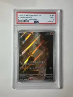 Pokemon Charmander Illustration Rare Holo Sv: Scarlet & Violet 151 168/165 PSA 9 - Image 1