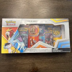 Pokemon TCG Legends of Johto Pin Collection Box - New Sealed (9 Packs, 3 Pins) - Image 1