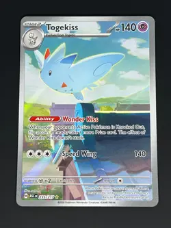 Togekiss 235/217 Pokemon TCG Ascended Heroes Illustration Rare Fresh Pull NM+ - Image 1