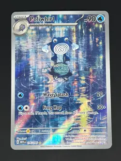 Pokemon TCG Poliwhirl 176/165 Illustration Rare SV: Scarlet & Violet 151 - Image 1