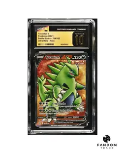 CGC 10 PRISTINE Tyranitar V 154/163 Full Art Pokemon Battle Styles - Image 1