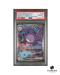 PSA 10 GEM MT Team Rocket's Crobat ex SIR 234/182 Pokemon Destined Rivals - Image 1