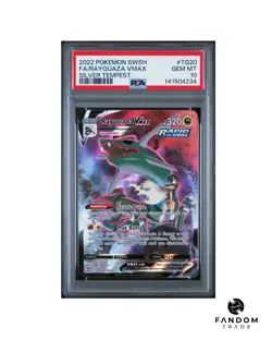 PSA 10 GEM MT Rayquaza VMAX TG20/TG30 Pokemon Silver Tempest - Image 1