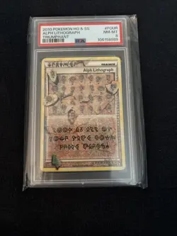 2010 Pokemon Alph Lithograph Psa 8 - Image 1