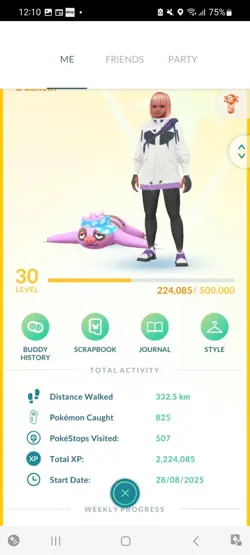 Pokemon Go (Stage 30) Shiny Sloth Visor ( 51 Shinys )( 1 Million Stardust) - Image 1