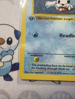 Seel Base Set 1st Edition Shadowless 41/102 MP Pokemon - Image 5