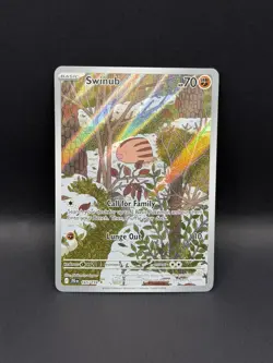 Swinub 165/159 IR Journey Together Sv09 ILLUSTRATION RARE HOLO Pokemon English - Image 1
