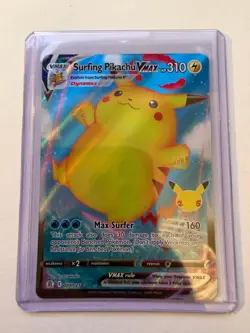 Surfing Pikachu VMAX 009/025 Holo VMAX Rare Celebrations NM/M - Image 2