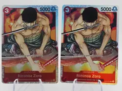 2x Roronoa Zoro ST01-013 SR Starter Deck 1: Straw Hat Crew - ONE PIECE GAME - NM - Image 1