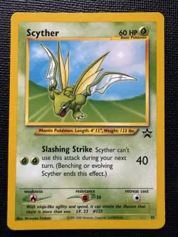 Scyther WOTC Black Star Promo #45 Pokemon TCG League Promo 2001 Vintage - Image 1