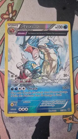 Pokemon TCG XY Ancient Origins Gyarados 21/98 Reverse Holo LP - Image 1