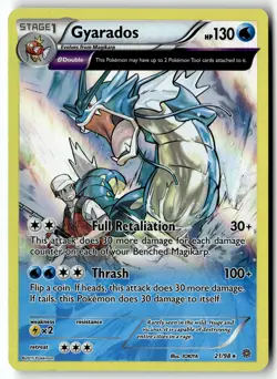 Pokemon Card Gyarados (21) LP XY - Ancient Origins Holo Rare 21/98 - Image 1
