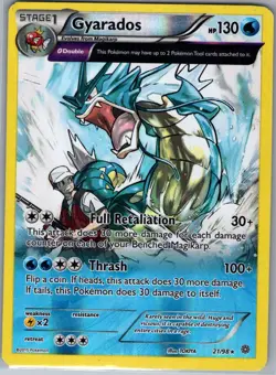 Gyarados 21/98 Reverse Holo - XY - Ancient Origins - Pokemon Card - LP - Image 1