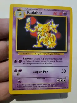 Pokemon TCG Card Vintage 1999 WOTC Game Freak Nintendo Wizards 90s Kadabra - Image 1