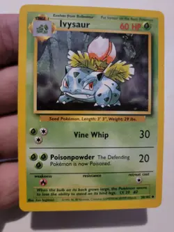 Pokemon TCG Card Vintage 1999 WOTC Game Freak Nintendo Wizards 90s Ivysaur - Image 1