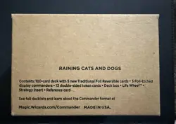 Raining Cats and Dogs Commander Deck Secret Lair Sealed MTG New Never Opened - Image 3