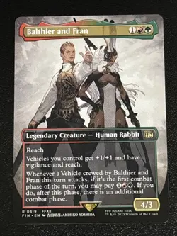 MTG Final Fantasy Balthier and Fran Borderless 0319 NM Rare - Image 1