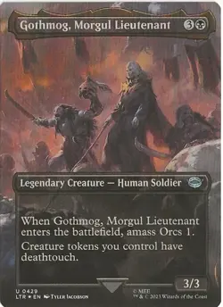 Gothmog Morgul Lieutenant 429 Uncommon MTG Lord of the Rings Middle Earth NM/M - Image 1