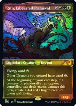 Rith, Liberated Primeval *Textured Foil* - DMU-BF - NM - Magic The Gathering MTG - Image 1