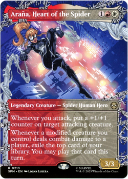 Arana, Heart of the Spider (Borderless) - 0213 - Marvel's Spider-Man MTG - NM/M - Image 1