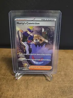 Pokemon Morty's Conviction Special Illustration Rare Temporal Forces 211/162 NM - Image 1