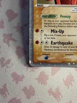 Pokemon Card Groudon ex 038 EX Collectors Tins Black Star Promo Nintendo Holo LP - Image 4