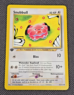 Pokemon TCG Snubbull Neo Revelation 55/64 Regular Unlimited Common (GERMAN) - Image 1
